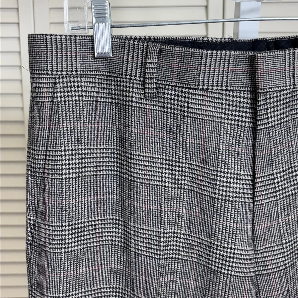 J. Crew Men's Ludlow Checkered English Wool Dress Slim Pants Size 33 x 32